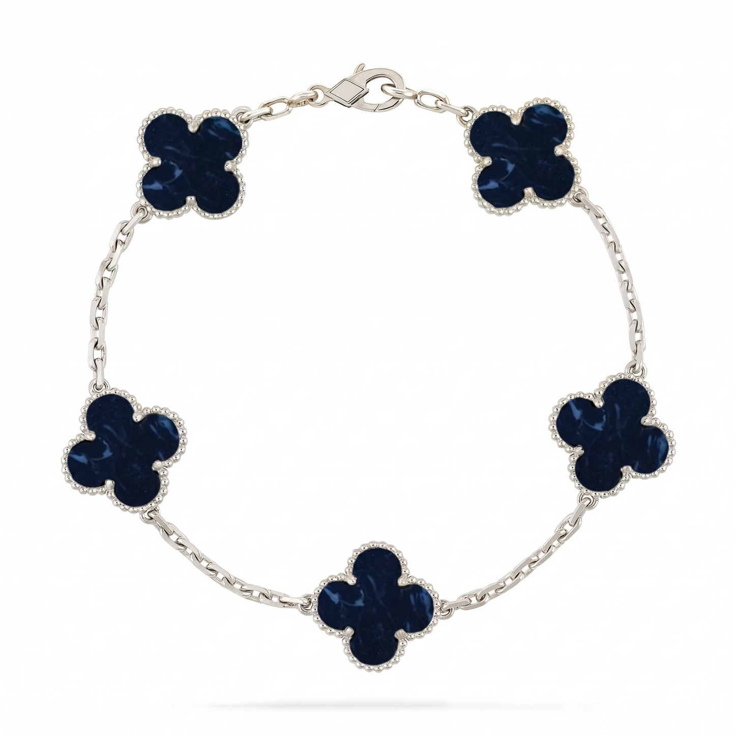 [KELA]LUCKY CLOVER 5-MOTIF BRACELET - PIETERSITE COLLECTION