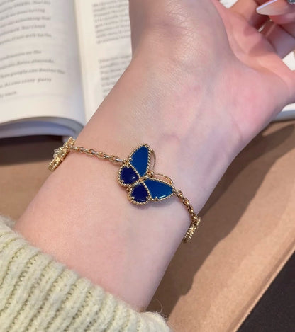 [KELA]SPRING ENCHANTMENT BUTTERFLY & FLORAL CHARM BRACELET