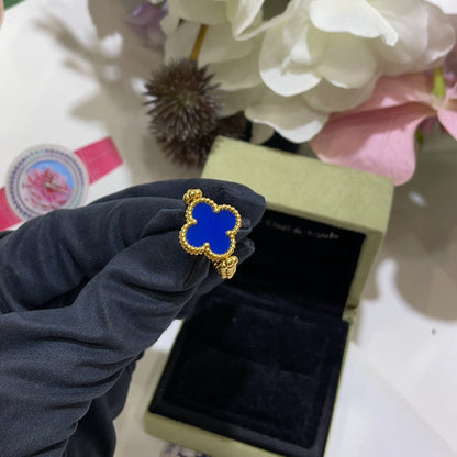 [KELA]LUCKY CLOVER GOLD REVERSIBLE RING
