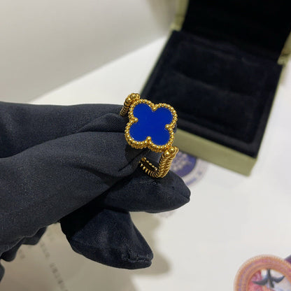 [KELA]LUCKY CLOVER GOLD REVERSIBLE RING
