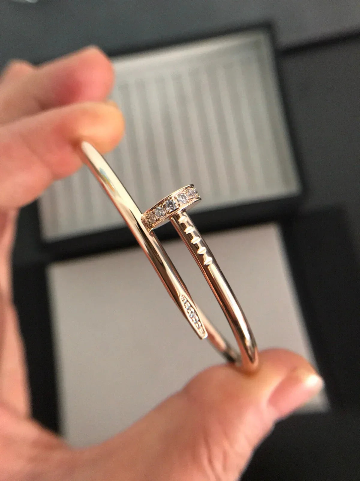 [KELA]JUSTE UN CLOU 3.5MM CLASSIC DIAMOND BANGLE