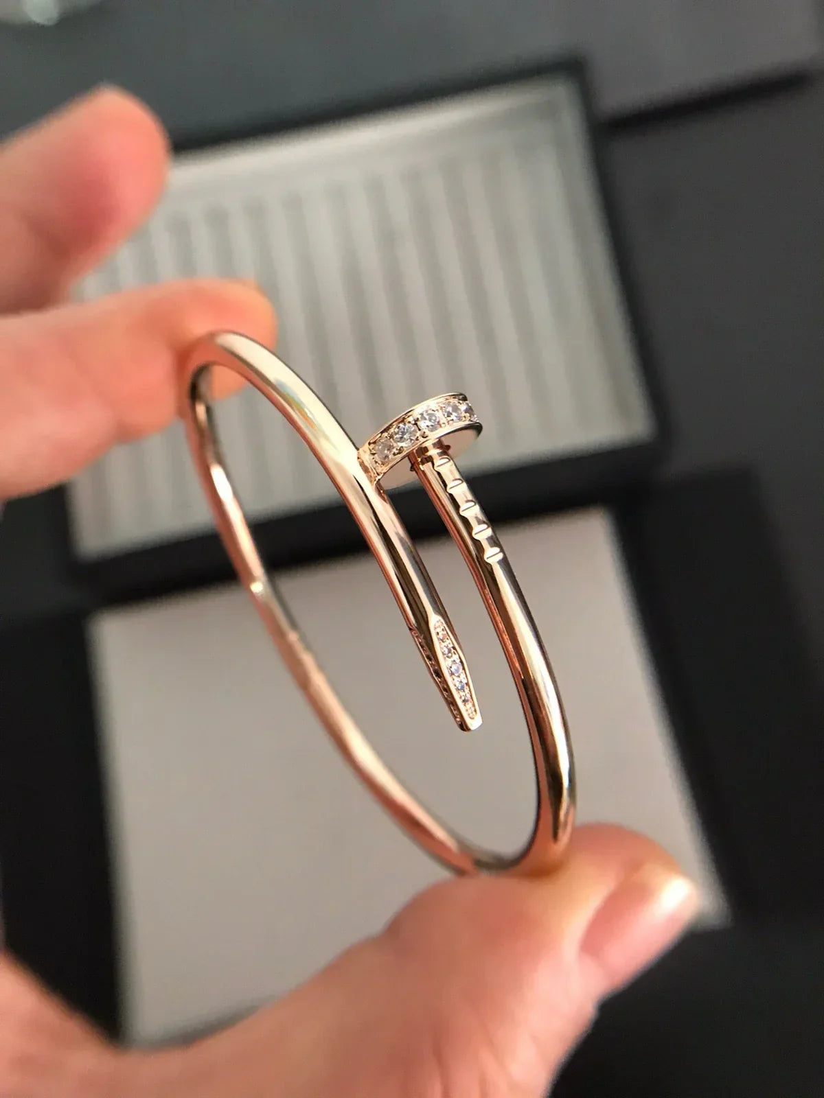 [KELA]JUSTE UN CLOU 3.5MM CLASSIC DIAMOND BANGLE