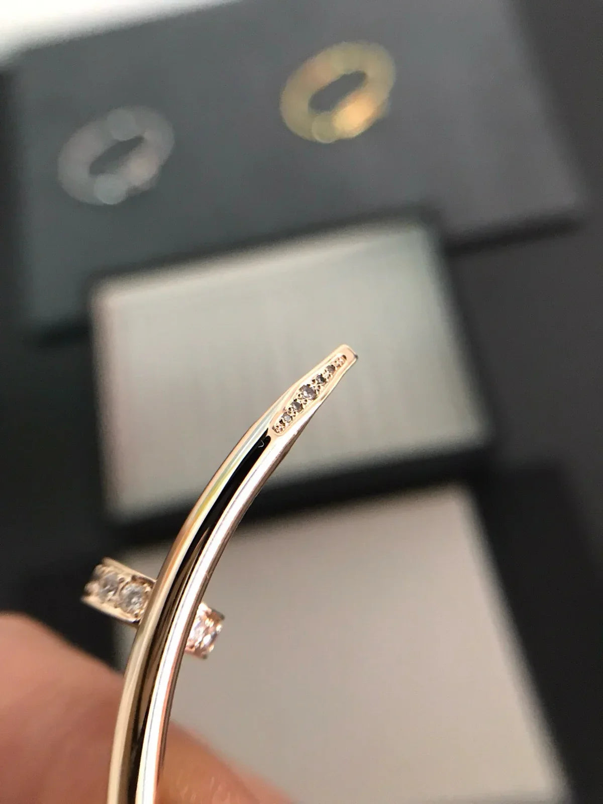 [KELA]JUSTE UN CLOU 3.5MM CLASSIC DIAMOND BANGLE