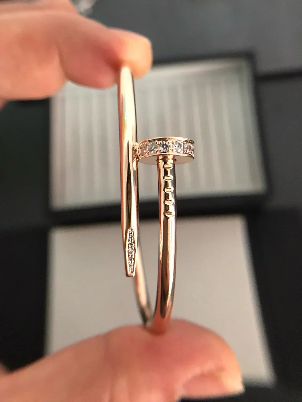 [KELA]JUSTE UN CLOU 3.5MM CLASSIC DIAMOND BANGLE