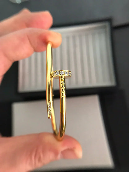 [KELA]JUSTE UN CLOU 3.5MM CLASSIC DIAMOND BANGLE