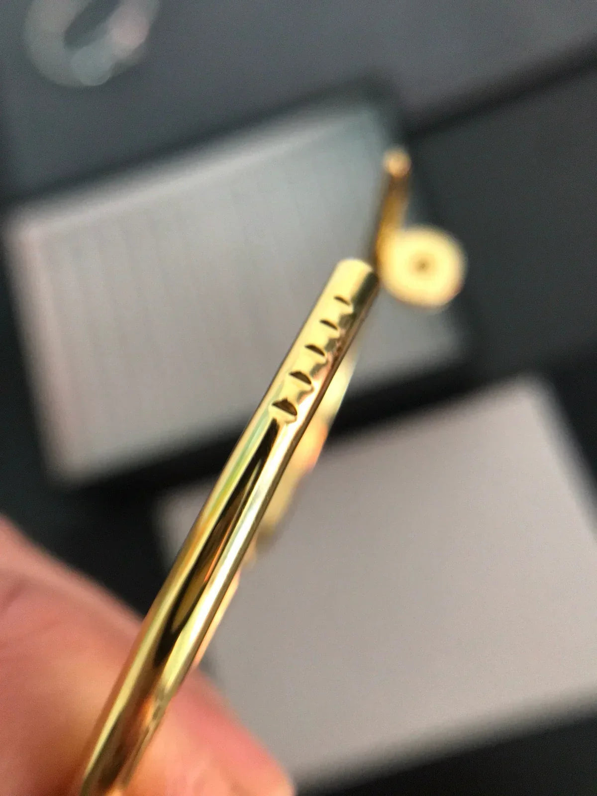 [KELA]JUSTE UN CLOU 3.5MM CLASSIC DIAMOND BANGLE