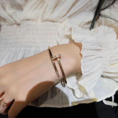 [KELA]JUSTE UN CLOU 3.5MM CLASSIC DIAMOND BANGLE