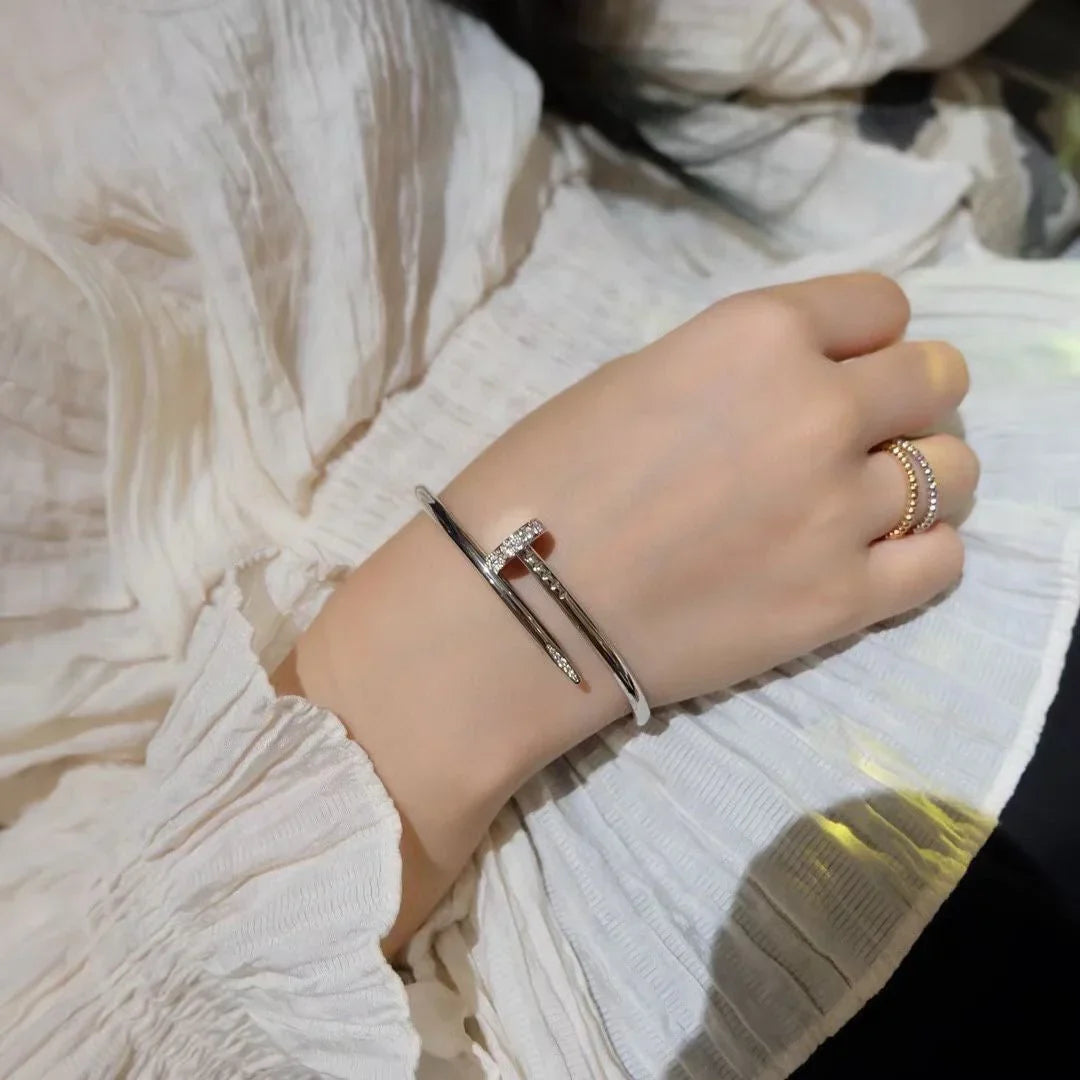 [KELA]JUSTE UN CLOU 3.5MM CLASSIC DIAMOND BANGLE