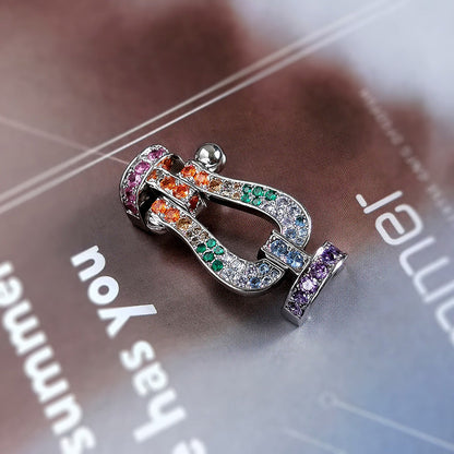 [KELA]FORCE LARGE HORSESHOE CLASP METAL BRACELET