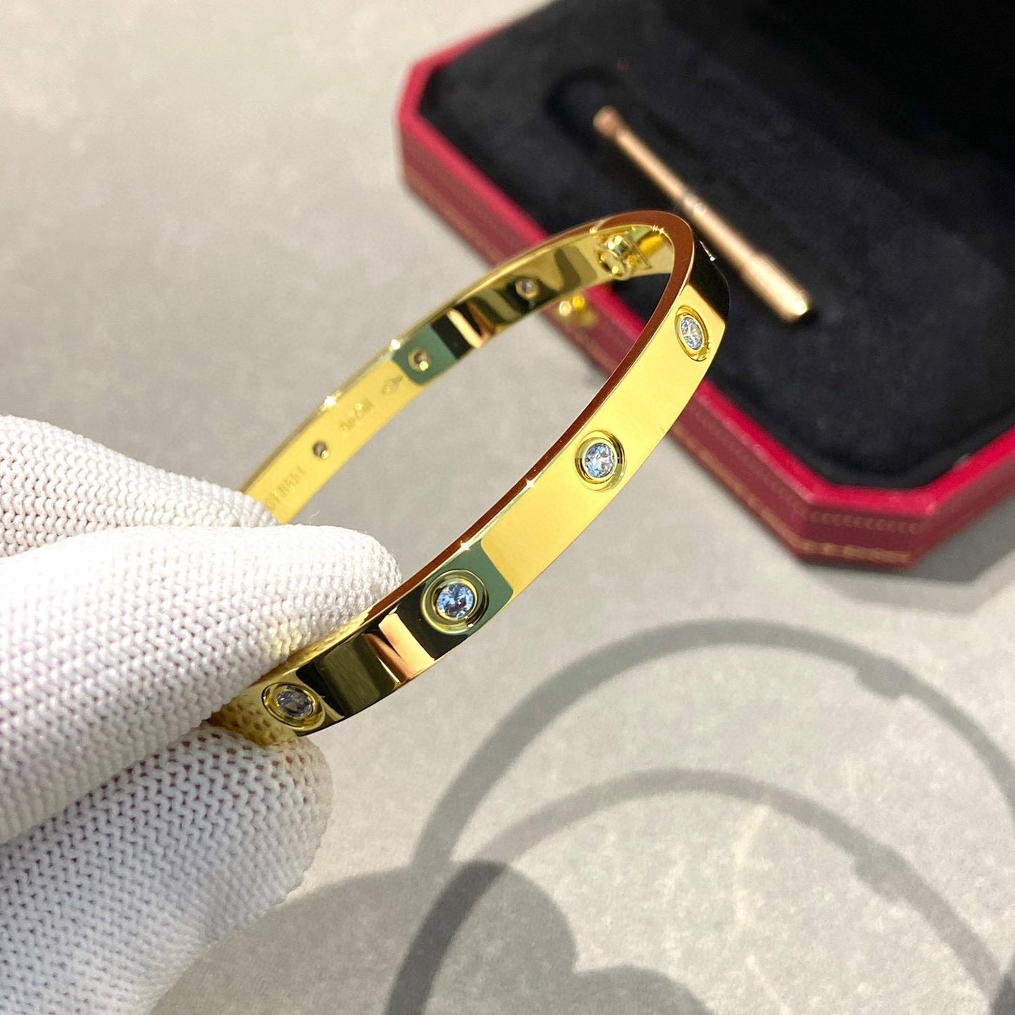 [KELA]CLASSIC 6.1MM LOVE BANGLE - 10-DIAMOND