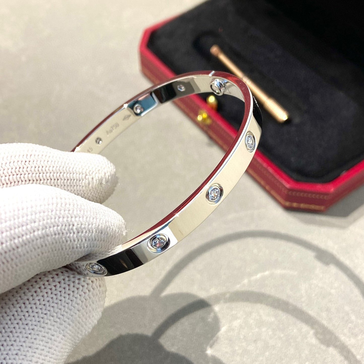 [KELA]CLASSIC 6.1MM LOVE BANGLE - 10-DIAMOND