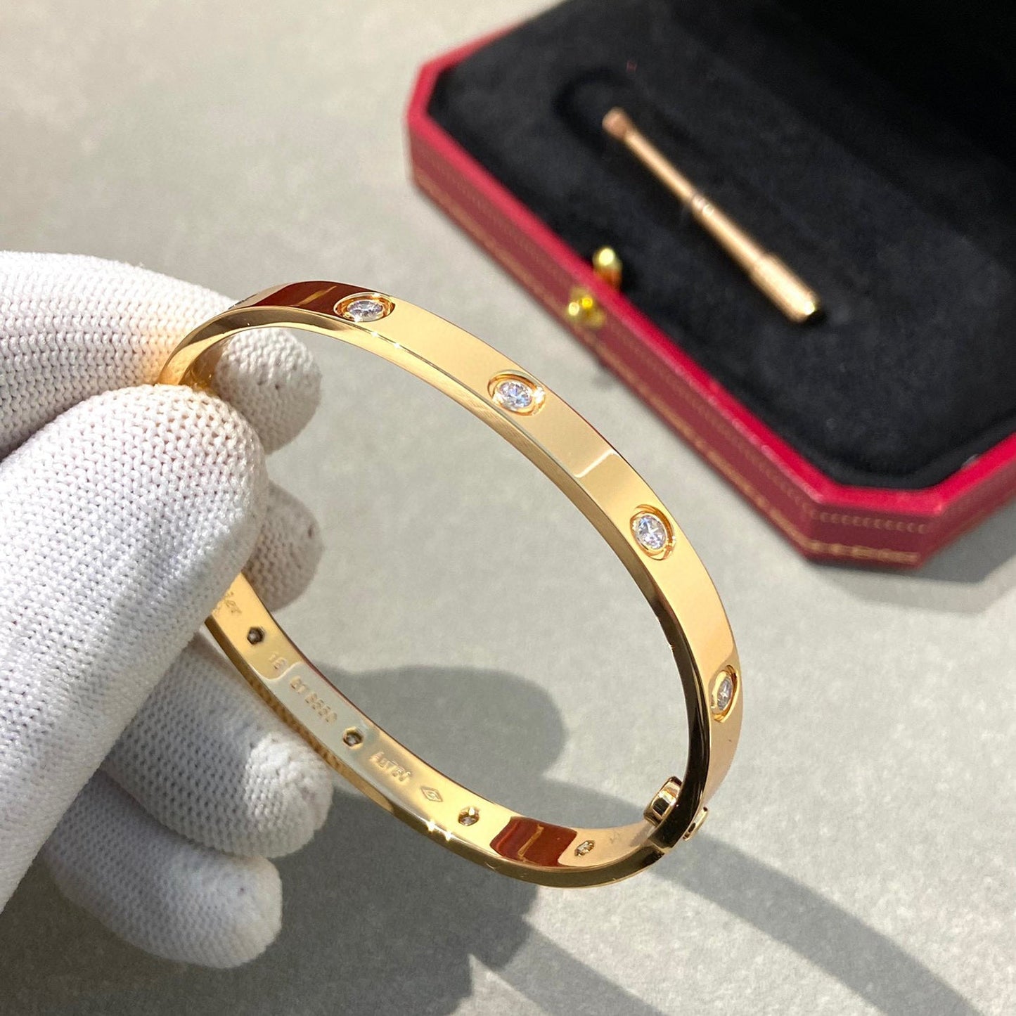 [KELA]CLASSIC 6.1MM LOVE BANGLE - 10-DIAMOND