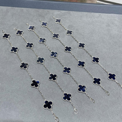 [KELA]LUCKY CLOVER 5-MOTIF BRACELET - PIETERSITE COLLECTION