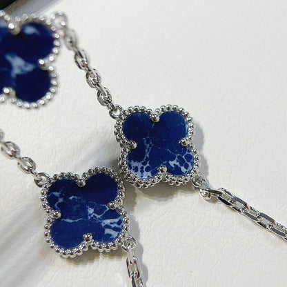[KELA]LUCKY CLOVER 5-MOTIF BRACELET - PIETERSITE COLLECTION