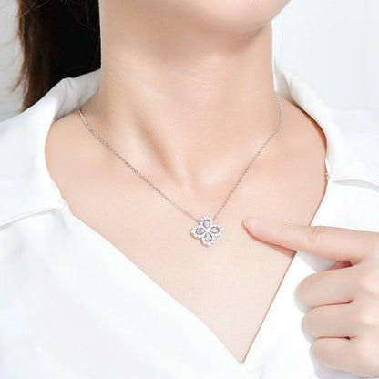 [KELA]LOOP NECKLACE FULL MOTIF DIAMOND 16MM MULTIPLE COLORS