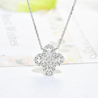 [KELA]LOOP NECKLACE FULL MOTIF DIAMOND 16MM MULTIPLE COLORS