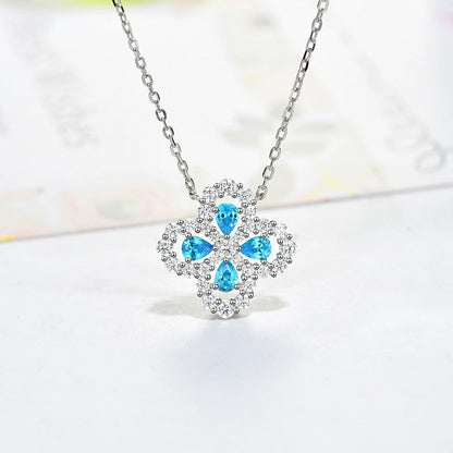 [KELA]LOOP NECKLACE FULL MOTIF DIAMOND 16MM MULTIPLE COLORS