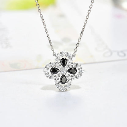 [KELA]LOOP NECKLACE FULL MOTIF DIAMOND 16MM MULTIPLE COLORS