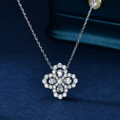 [KELA]LOOP NECKLACE FULL MOTIF DIAMOND 16MM MULTIPLE COLORS