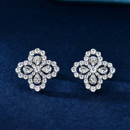 [KELA]LOOP EARRINGS FULL MOTIF DIAMOND 16MM