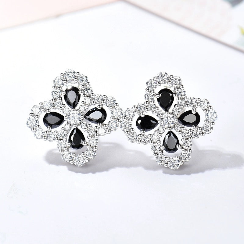 [KELA]LOOP EARRINGS FULL MOTIF DIAMOND 16MM