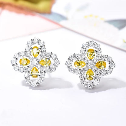 [KELA]LOOP EARRINGS FULL MOTIF DIAMOND 16MM