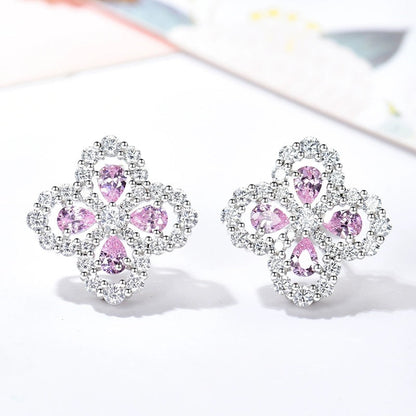 [KELA]LOOP EARRINGS FULL MOTIF DIAMOND 16MM