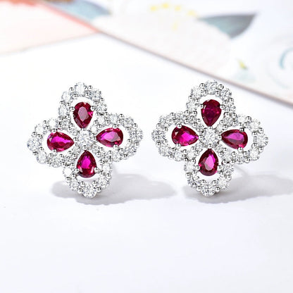 [KELA]LOOP EARRINGS FULL MOTIF DIAMOND 16MM