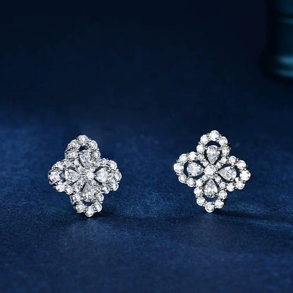 [KELA]LOOP EARRINGS FULL MOTIF DIAMOND 16MM