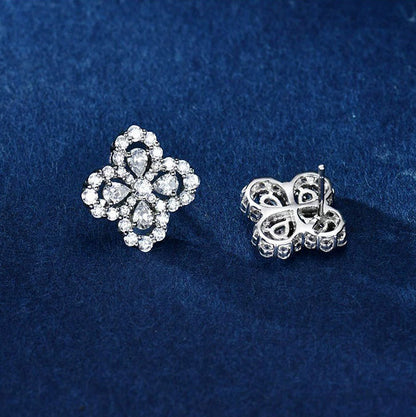 [KELA]LOOP EARRINGS FULL MOTIF DIAMOND 16MM
