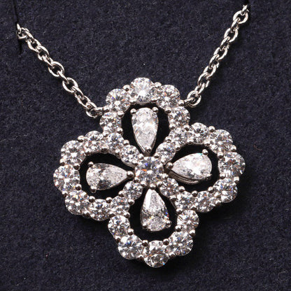 [KELA]LOOP NECKLACE FULL MOTIF DIAMOND 16MM MULTIPLE COLORS