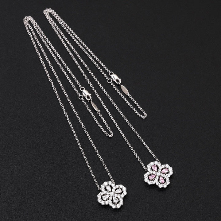 [KELA]LOOP NECKLACE FULL MOTIF DIAMOND 16MM MULTIPLE COLORS