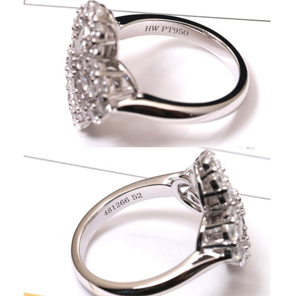 [KELA]LOOP RING FULL MOTIF DIAMOND 16MM SILVE