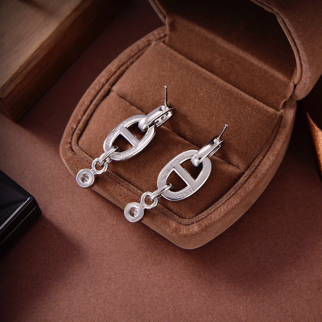 [KELA]HM CHAINE DIAMOND EARRINGS