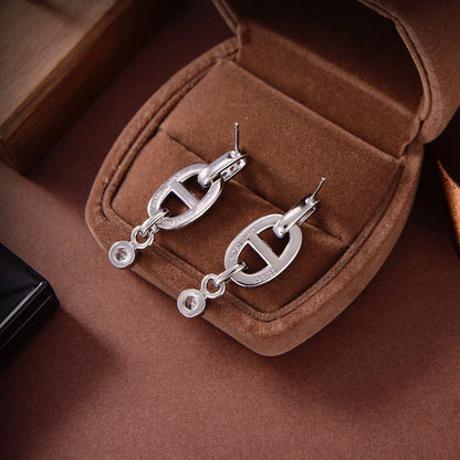 [KELA]HM CHAINE DIAMOND EARRINGS