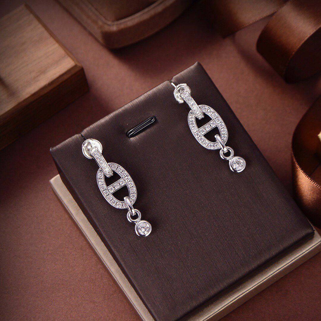 [KELA]HM CHAINE DIAMOND EARRINGS