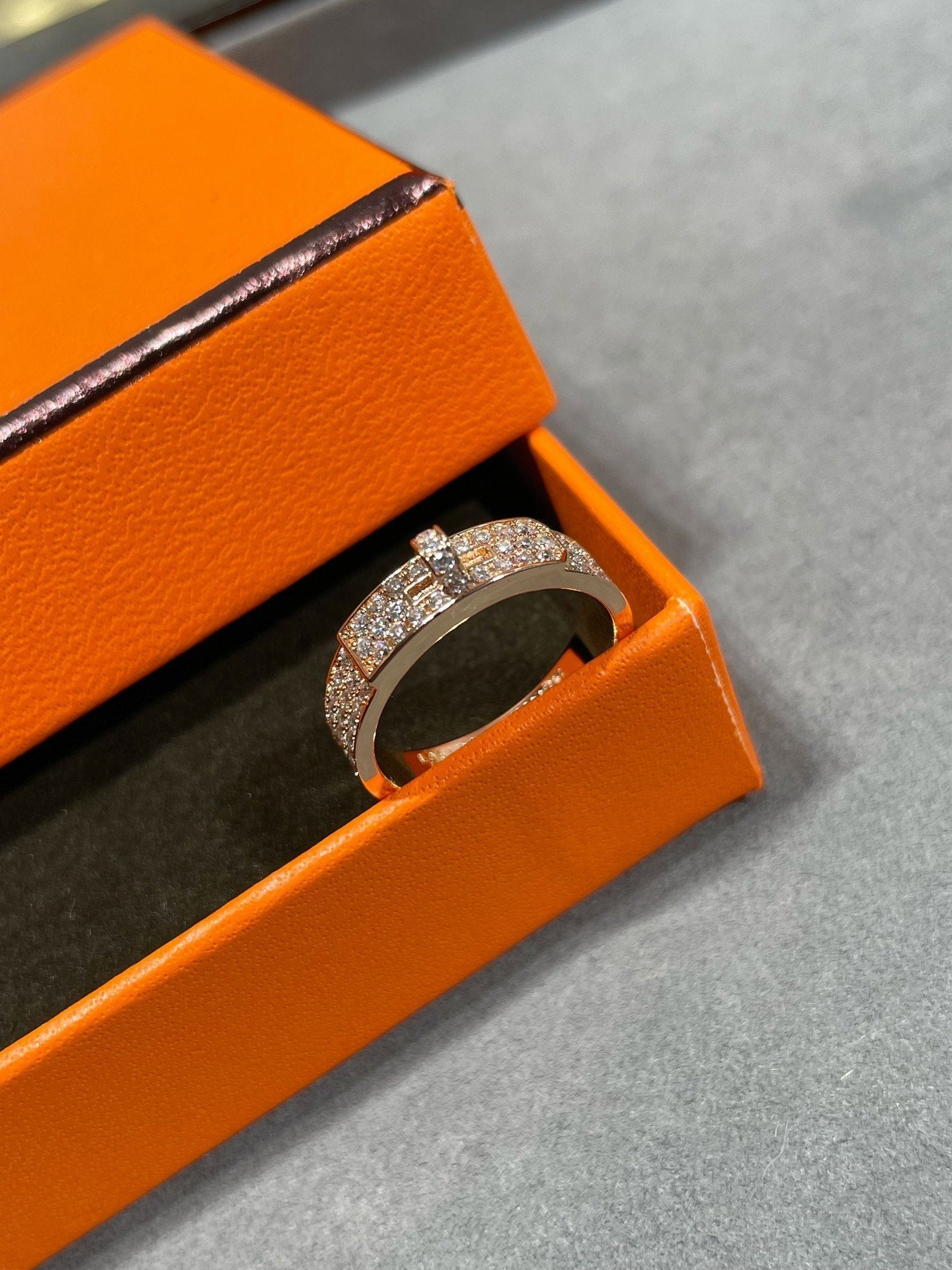 [KELA]KELLY ROSE GOLD DIAMOND RING