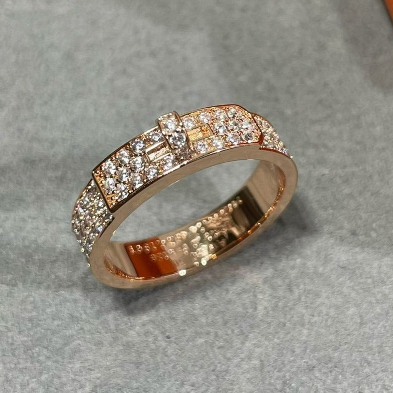 [KELA]KELLY ROSE GOLD DIAMOND RING