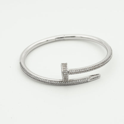 [KELA]JUSTE UN CLOU 3.5MM FULL PAVÉ NAIL BANGLE