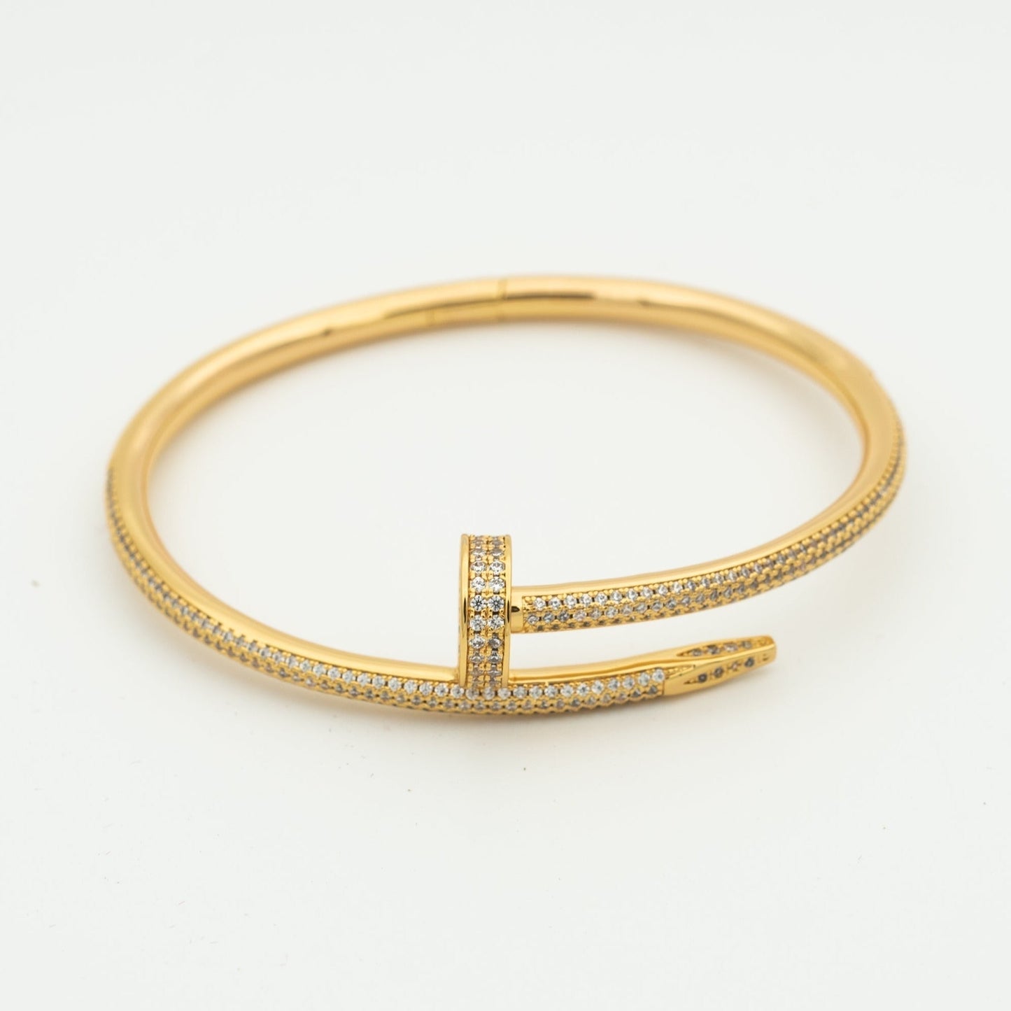 [KELA]JUSTE UN CLOU 3.5MM FULL PAVÉ NAIL BANGLE