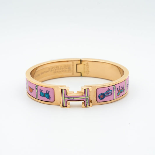 [KELA]H ROSE GOLD BRACELET PINK CERAMIC