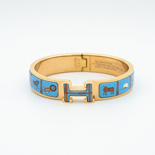 [KELA]H ROSE GOLD BRACELET BLUE CERAMIC