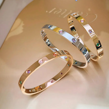 [KELA]CLASSIC 6.1MM LOVE BRACELET 10-DIAMOND MULTICOLOR