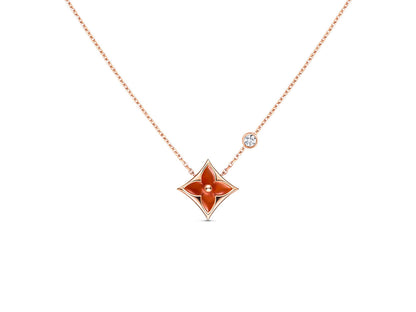[KELA]STAR NECKLACE ROSE GOLD 1 DIAMOND