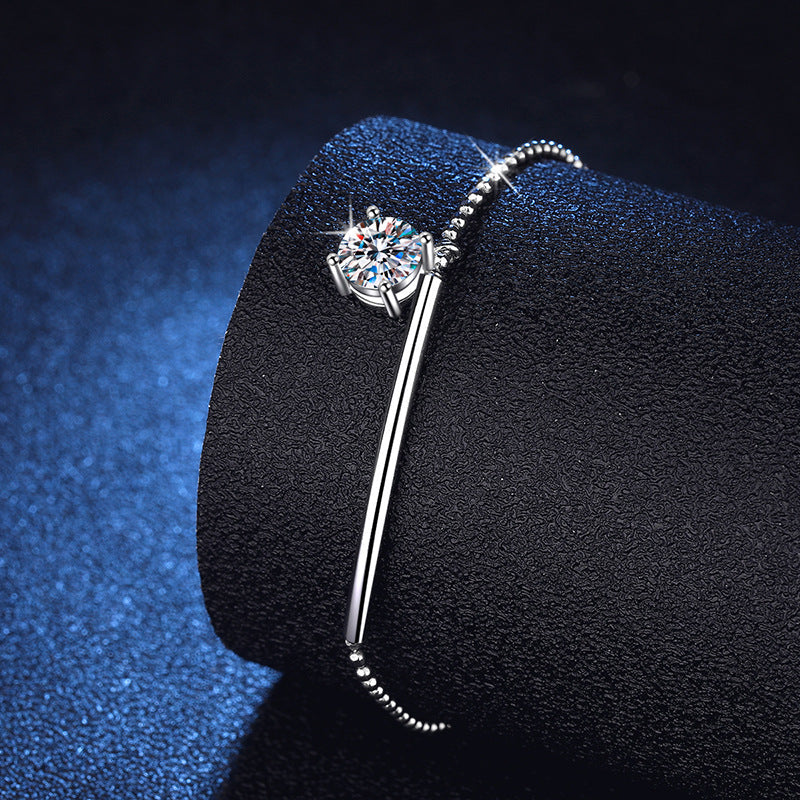 [KELA]ELEGANT HALF-MOON CURVE MOISSANITE BRACELET