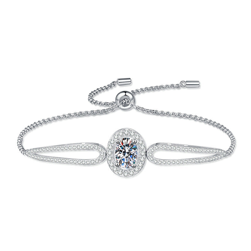 [KELA]"PIGEON'S EGG" TEARDROP MOISSANITE BRACELET