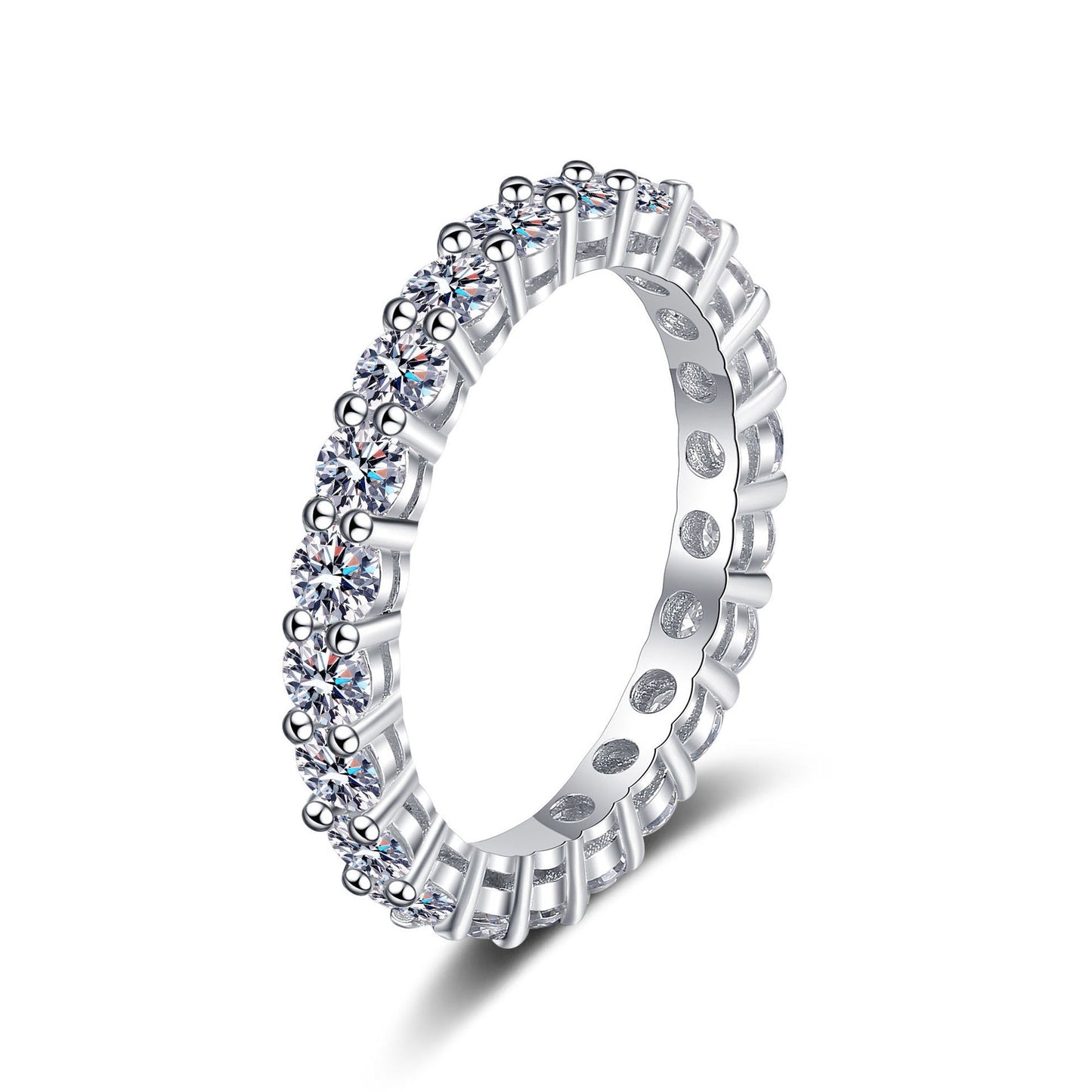 [KELA]LUXURIOUS 2.2 CARAT FULL ETERNITY MOISSANITE RING
