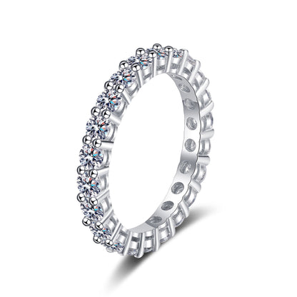 [KELA]LUXURIOUS 2.2 CARAT FULL ETERNITY MOISSANITE RING