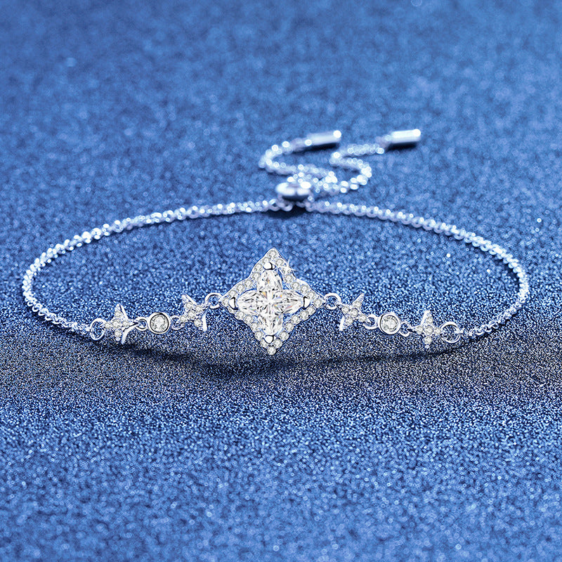 [KELA]MARQUISE-CLOVER MOISSANITE BRACELET
