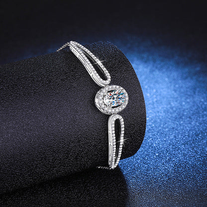 [KELA]"PIGEON'S EGG" TEARDROP MOISSANITE BRACELET